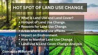 Hot Spots of Land Use Change and Climate System| Land Use & Land Cover(LULC)| Land Cover Detection