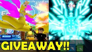 [GIVEAWAY] RAINBOW SECRET PET GIVEAWAY!! 10,000 TOKENS GIVEAWAY and MORE in CLICKER SIMULATOR ROBLOX