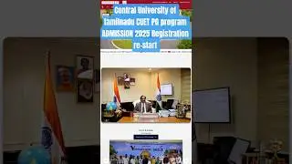 centre University of tamilnadu CUET PG ADMISSION UPDATES 2025 | #cuetpg2025  #cuetpgcounselling2025