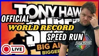 🔴 Tony Hawk: Shred Speed Run World Record Live! | Blaster Goblin
