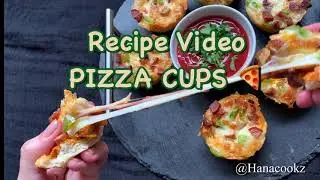 🍕PIZZA CUPS (Simple baking recipe)