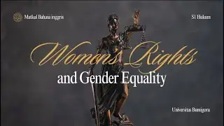 WOMEN&rsquo;S RIGHTS AND GENDER EQUALITY