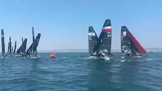 49er gold fleet, 1st mark rounding finals race