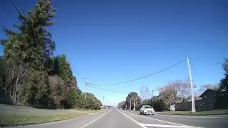 Driving from Nelson to Brightwater in the Tasman Region of New Zealand