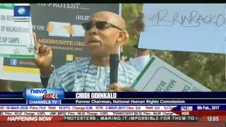 Anti-Buhari Protest: Dozens Of Uniform Men Mount Security Around Protest Ground