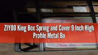 ZIYOO King Box Spring and Cover 9 Inch High Profile Metal Boxspring Review