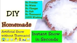 how to make fake snow at home || crazy science experiment || नकली बर्फ बनादी ❄️❄️