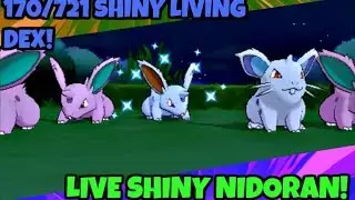 [LIVE] SHINY NIDORAN REACTION! 10 HORDE ENCOUNTERS! POKEMON XY