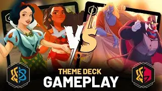 ПРИНЦЕССЫ против ЗЛОДЕЕВ! Игровой процесс с КАЗУАЛЬНОЙ БЮДЖЕТНОЙ колодой Disney Lorcana!
