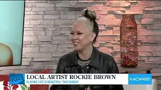 Vegas singer Rockie Brown performing at Life Is Beautiful