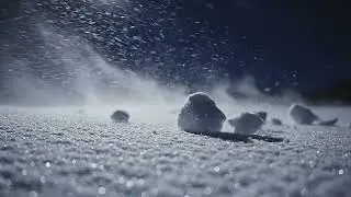 Snow Wind Swirl With Cold Air And Smooth Motion Video