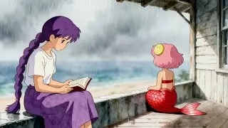 A Gentle Healing Animation 🌙 | A Peaceful Rainy Day with Rumi & Hana