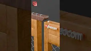 #gheocom Sphere Roller Latch &ndash; Simple Manual Lock for Sliding Wooden Gate #shorts