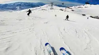 Les Deux Alpes downhill carving 3.600m-1.600m nonstop