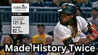 Oneil Cruz makes history twice in one day |  Having exit velocities of 116, 120 & 121 MPH