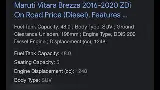 Brezza 2023 fuel tank capacity test #brezza #viral #shortsvideo