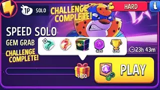 Hard / Gem Grab Shared Energy Speed Solo Challenge / Match Masters solo Challenge Today