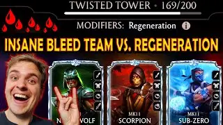 MK Mobile. Я РАСТЁЛ Fatal Twisted Tower Battle 169 с командой INSANE BLEED!