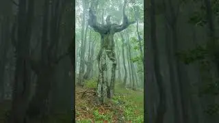 monster pohon berjalan di kota