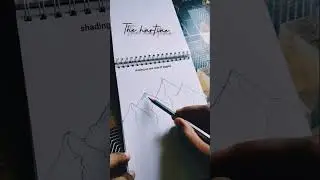 How to draw mountain ranges ❤
