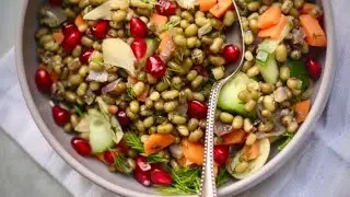Турецкий сосед научил! Салат с фасолью мунг с высоким содержанием белка!