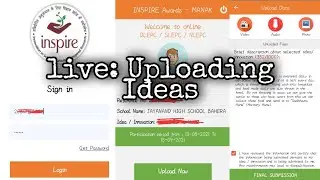 12) Uploading Ideas in MANAK Competition App Inspire Award MANAK 2020-21,how to upload ideas in App