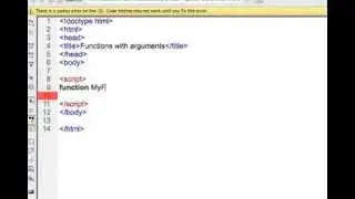 Javascript Functions with  Arguments