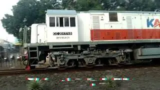 PAGI BUTA BANGET PASUKAN KERETA NGEBUT DI TRACK LURUS DI JPL 103D JPL 106 PEKALONGAN