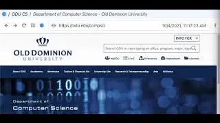 Crawling ODU CS Website With Browsertrix (2021-10-04)