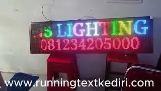 Running Text RGB Ukuran 36x132 Di Niken Salindry