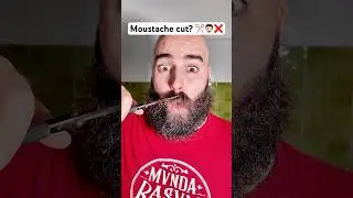 Moustache cut? ✂️👨🏻❌🤔 #moustache #beardcut #haircut #facialhair #mustache #baffi #baffo #taglio