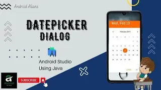 Date Picker Dialog Application Using Java || Android Studio || Android Alians