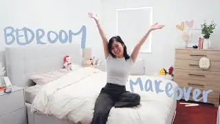 the ultimate bedroom makeover & room tour ⋆☁︎ ˚☽ simple, minimal aesthetic room transformation