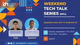 SplashScreen API in Android 12 | Weekend Tech Talk Series
