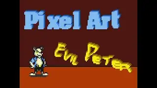 Pixel Art Time Lapse: Evil Peter from Earthworm Jim