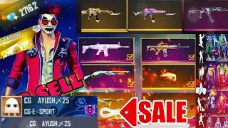 Best Gun collection free fire| 🤑CG AYUSH&times;25🤑 collection video||Most expensive collection free fire