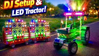 homemade tractor dj setup | mini dj tractor loading | mini dj box | diy tech dj