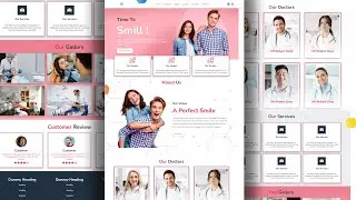 how to Create Responsive Dental Clinic Website Using HTML CSS