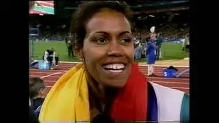 Cathy Freeman's post-race interview with Pat Welsh in 2000