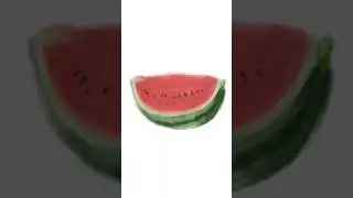 Estudo de Cor - Desenhando Melancia #speedart #pinturadigital