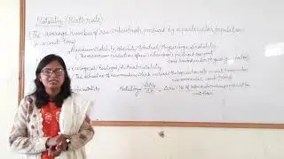 Natality for M.sc.final class