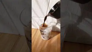 Super Easy Iced Coconut Latte (Vegan Friendly) ☕🥥 #homecafe #shorts #coconutmilk #coconutlatte #asmr