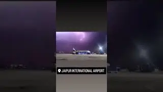 Jaipur airport me giri bijli plan hua crash 😲😲#youtubeshorts #youtube #tranding
