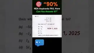 NDA one PYQ Maths Per Day Challenge #ndaexam #tranding #feedshorts #nda2026 #chitramaam
