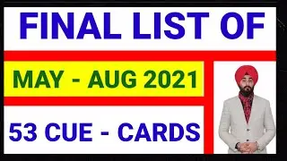 Final List Of Latest Cue Cards May-Aug 2021 | Updated Cue Card List May-Aug 2021 | #RamanIelts