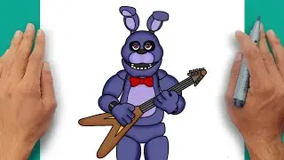 How to Draw BONNIE Easy | Five Nights at Freddy's | FNAF Characters Drawing Tutorial