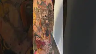 Full leg tattoo finally complete #Tattoo #Disney #fok