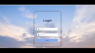 How To Create Transparent Login Form Using HTML and CSS | login form kaise banate hai 🔥