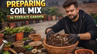 how to make a good and porous soil mix for terrece gardening   ##ytshorts  #youtube #youtuber 