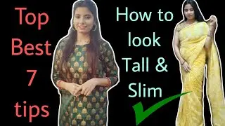 7 Saree Mistakes to Avoid for Short Height | Tips to look tall | Improve saree mistake|MuskanJaiswal